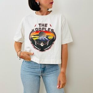 The Kooples White and Black Graphic Tee Shirt
Branded Cotton